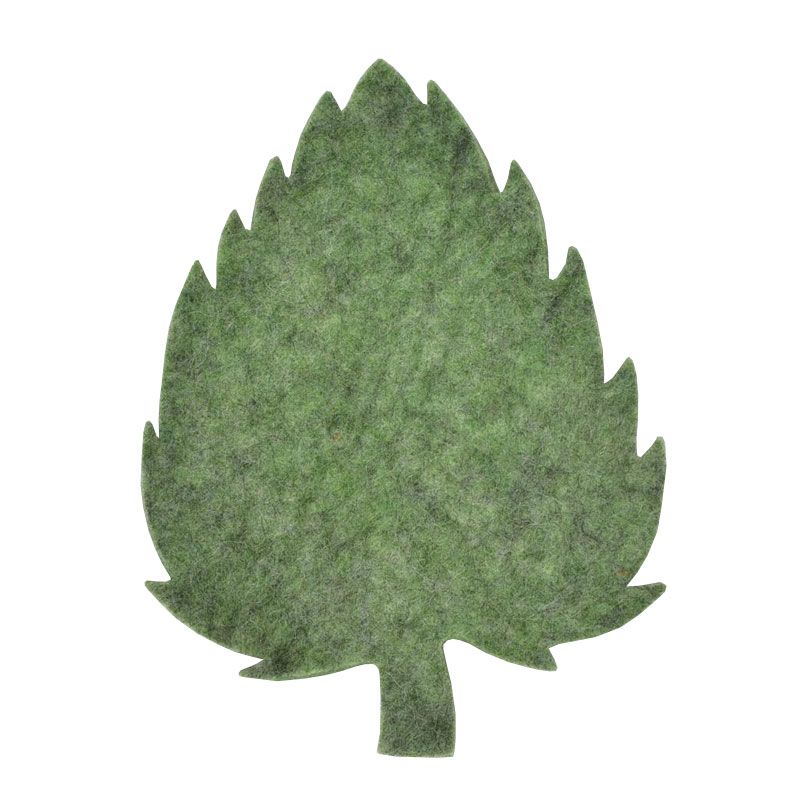 Ullcentrum - Gryteunderlag tovet - Bjørkløv sommergrønn