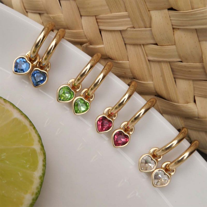 A&C - Funky Hearts hoops med hjerte - Grønn