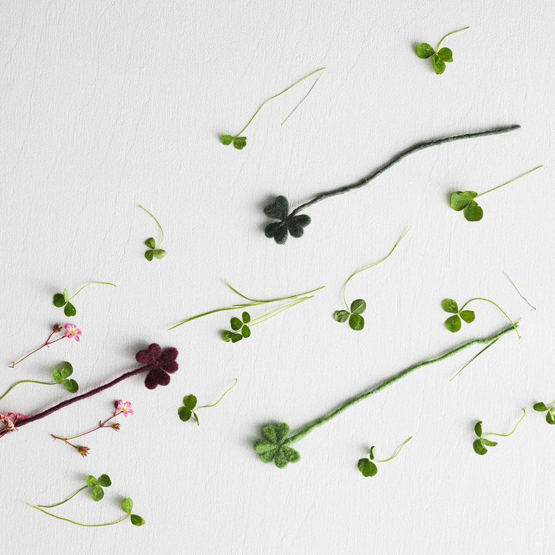 Aveva - Endless flower - Trekløver mørk grønn