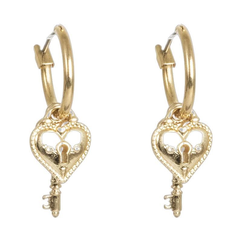 A&C - Open My Heart øreringer med charms - G