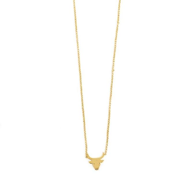 Hovedbilde A&C - Kort kjede Zodiacs - Tyren - Steel 14K