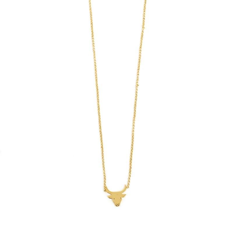 A&C - Kort kjede Zodiacs - Tyren - Steel 14K