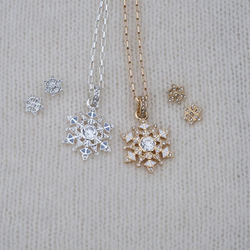 A&C - Små øredobber Snowflake - G