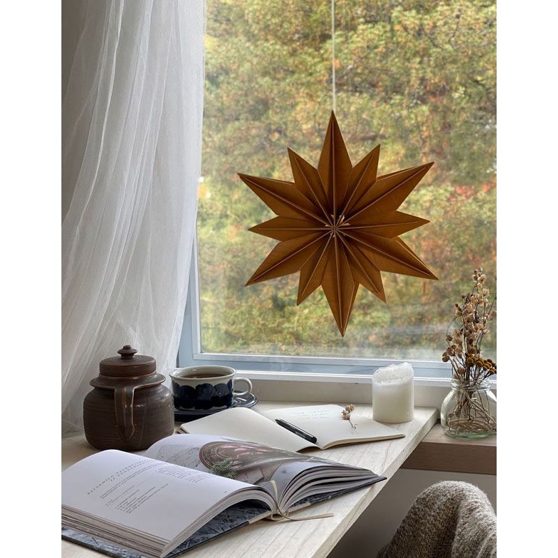 Lovi - Dekorstjerne 36 cm - Cinnamon Brown