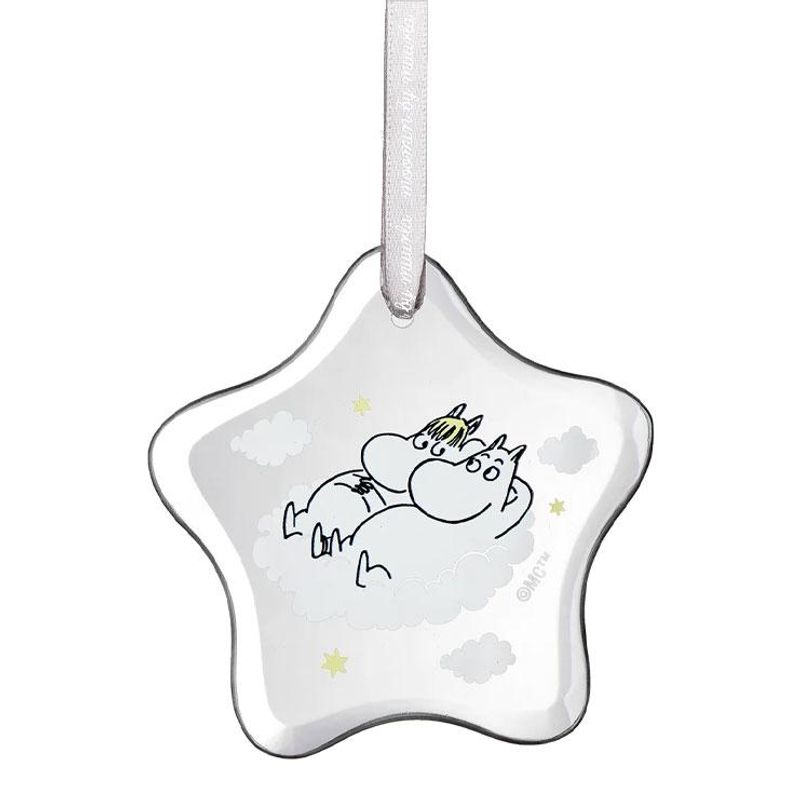 Moomin by Muurla - Glassdekorasjon - Snorkfrøken & Mummitrollet