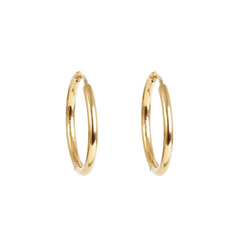 A&C - Små øreringer Pure Steel - G