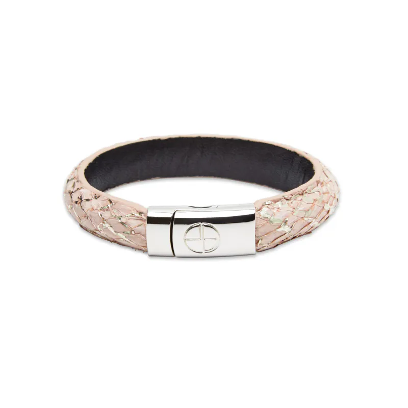 Studio EBN - Round Bracelet Silver - Pink Metallic