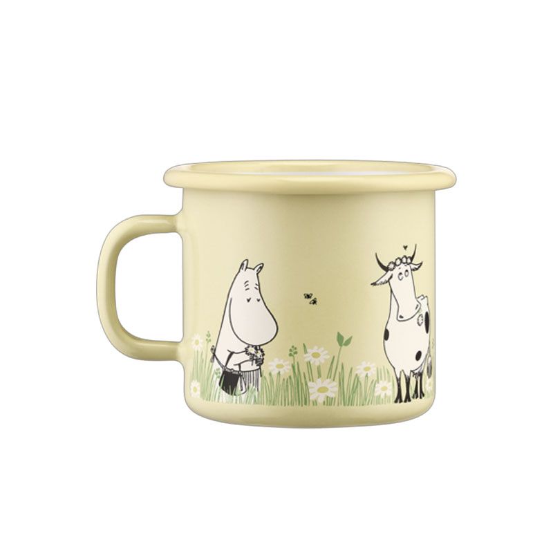 Moomin by Muurla - Emaljekopp 2.5 dl - I hagen gul