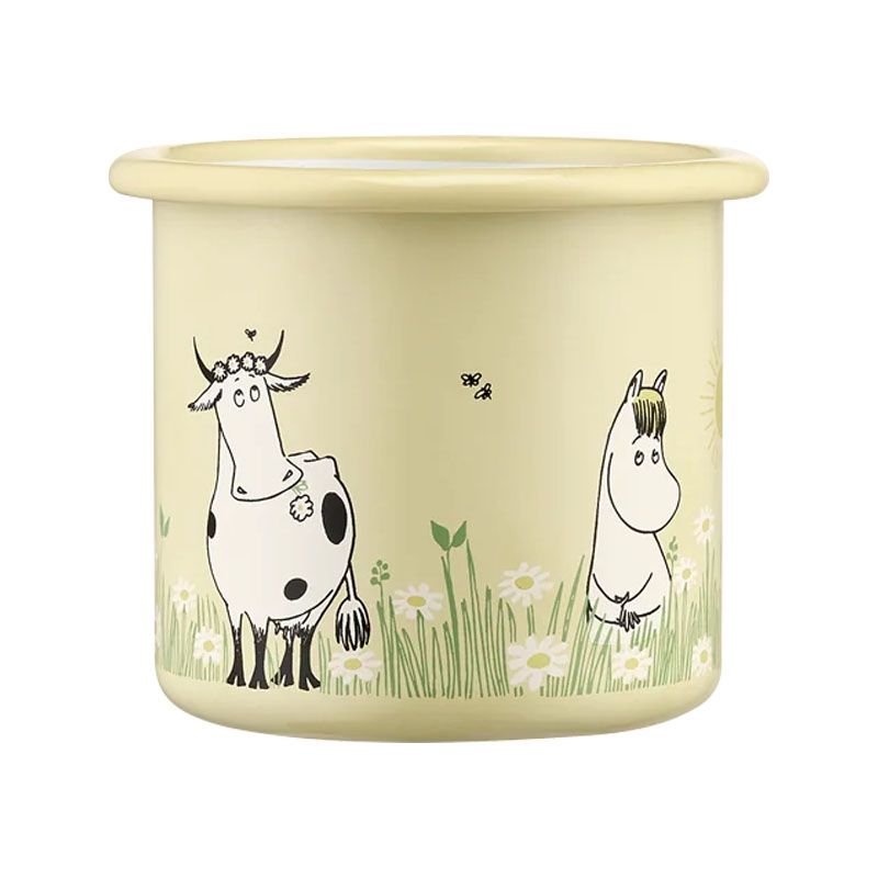 Moomin by Muurla - Emaljekopp 2.5 dl - I hagen gul