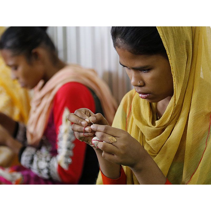 Others - Håndbrodert lommebok - Grønn