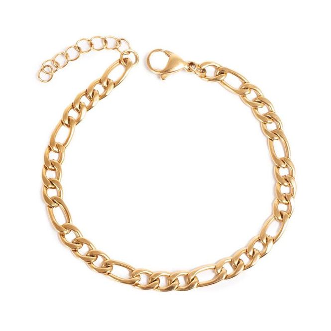 Hovedbilde A&C - Armbånd unisex Steel Figaro - G