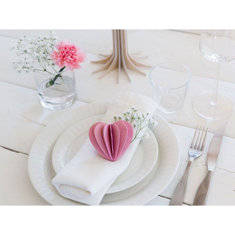 Lovi - Hjerte 4.5 cm - Light Pink