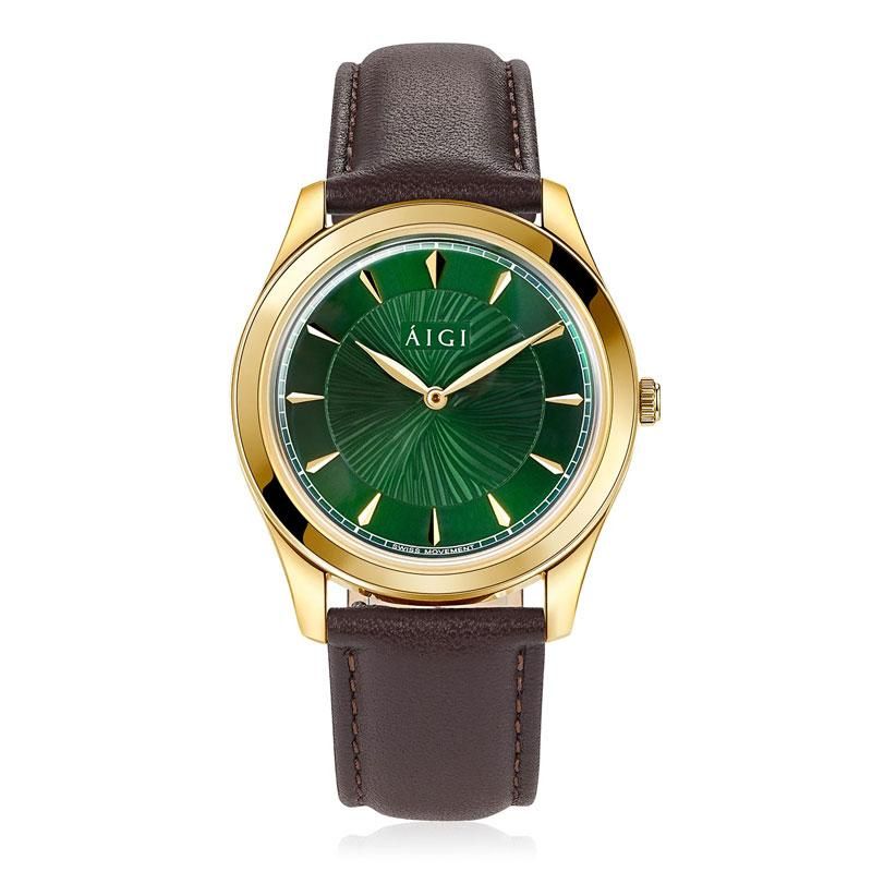 ÁIGI - Aurora 38 mm - Brun skinn