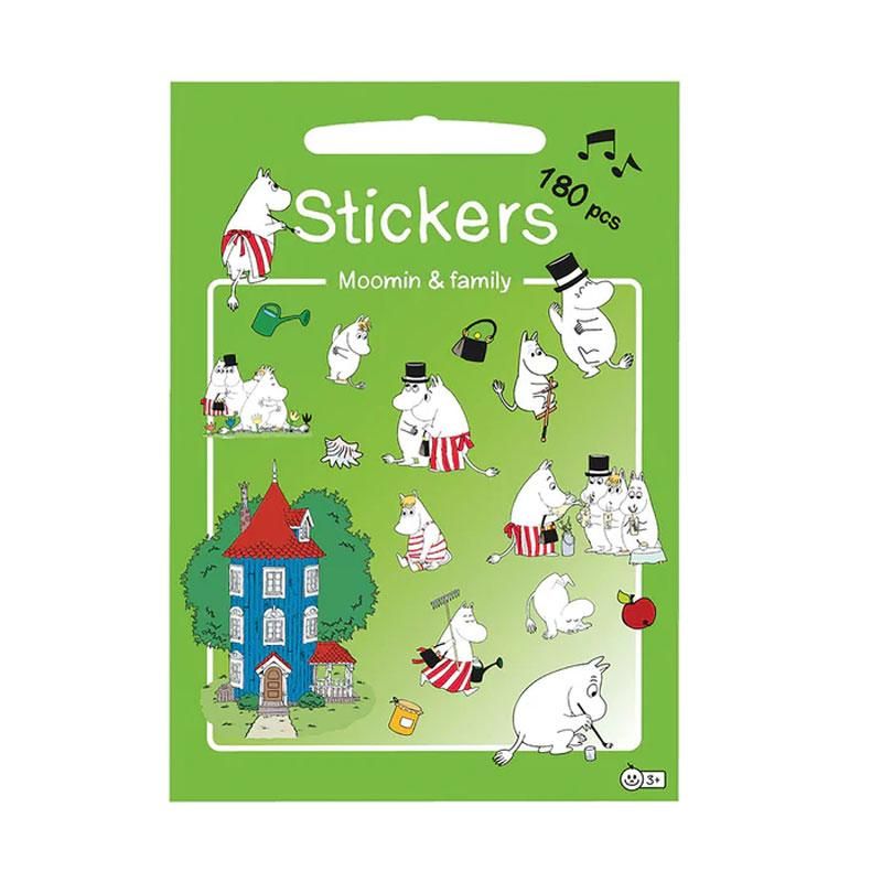 Mummi - Klistremerker 180 stk - Mummi og familie