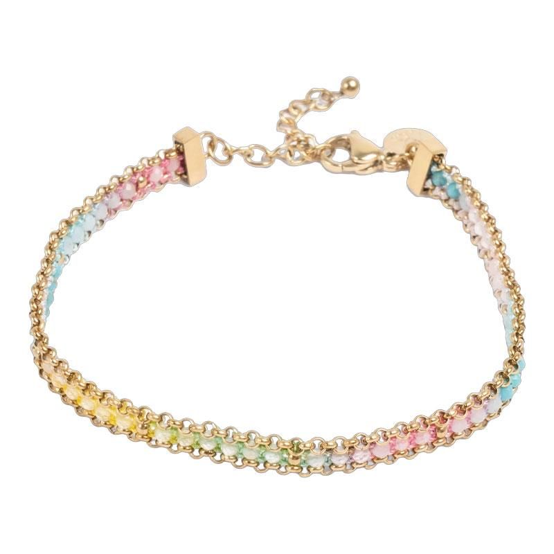 A&C - Happy Life armbånd med halvedelstener