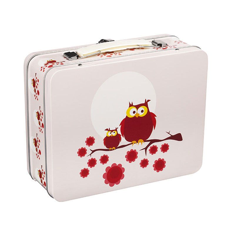 Blafre - Koffertboks - Ugle rød