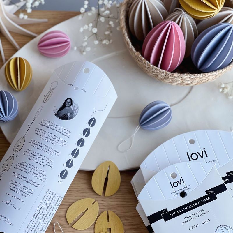 Lovi - Egg 4.5 cm 6-pk - Color Mix