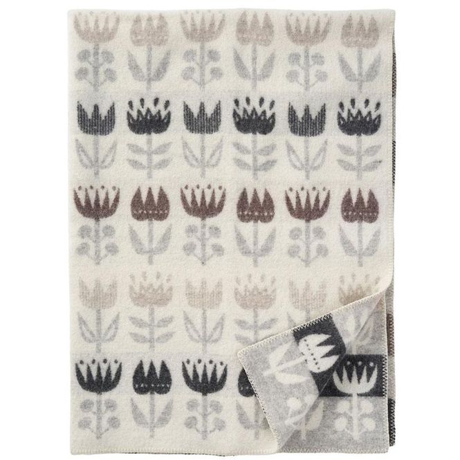 Hovedbilde Klippan - Tulip ullpledd - Grey