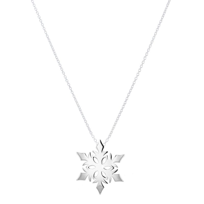 Hasla - Anheng med kjede 45 cm - Snøkrystall stjerne