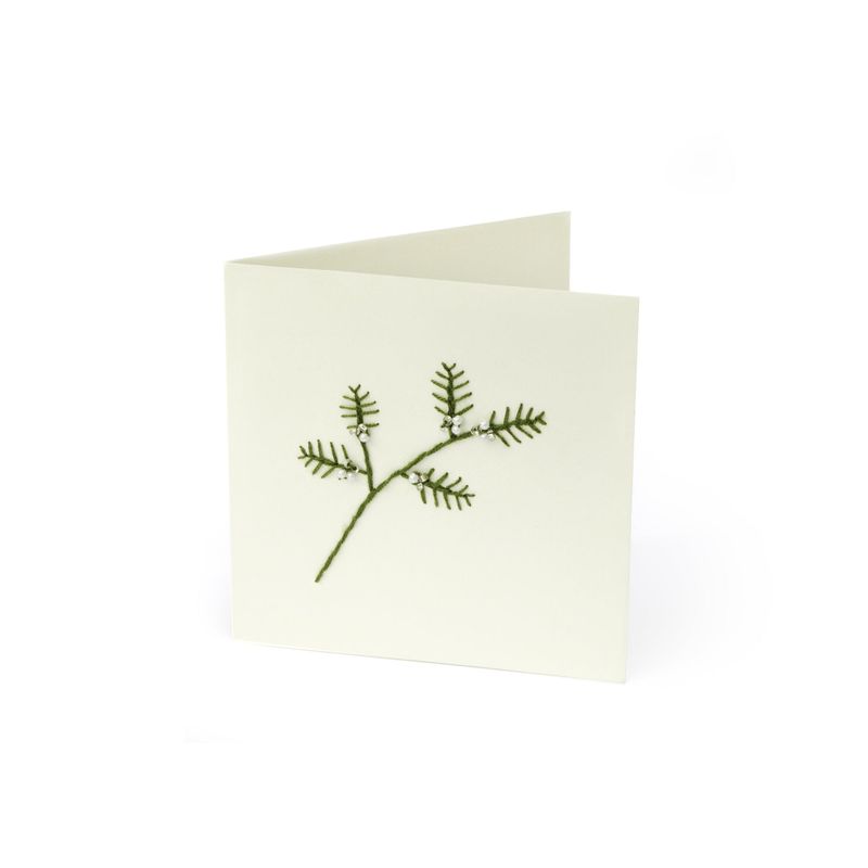 Others - Gjenbrukbart kort - Håndbrodert gren