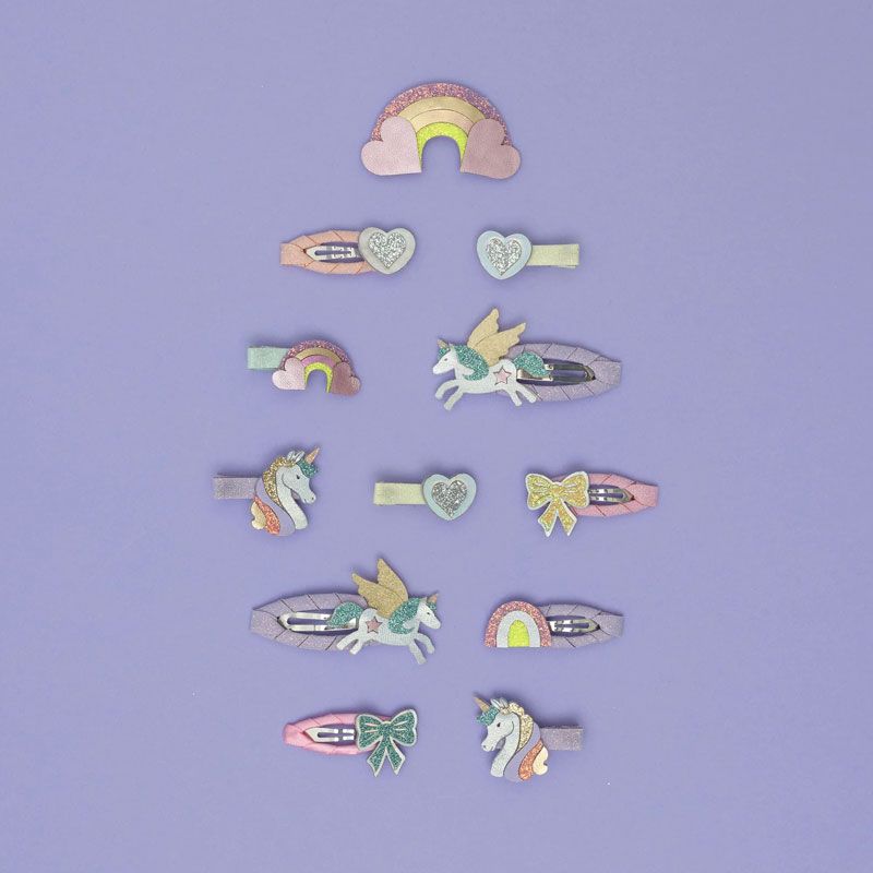 Mimi & Lula - 5 Mini Hårspenner - Dreamy Unicorn