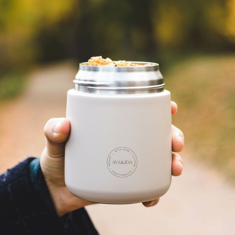 AYA&IDA - Food'ie Lunch Box 500 ml - Cream Beige