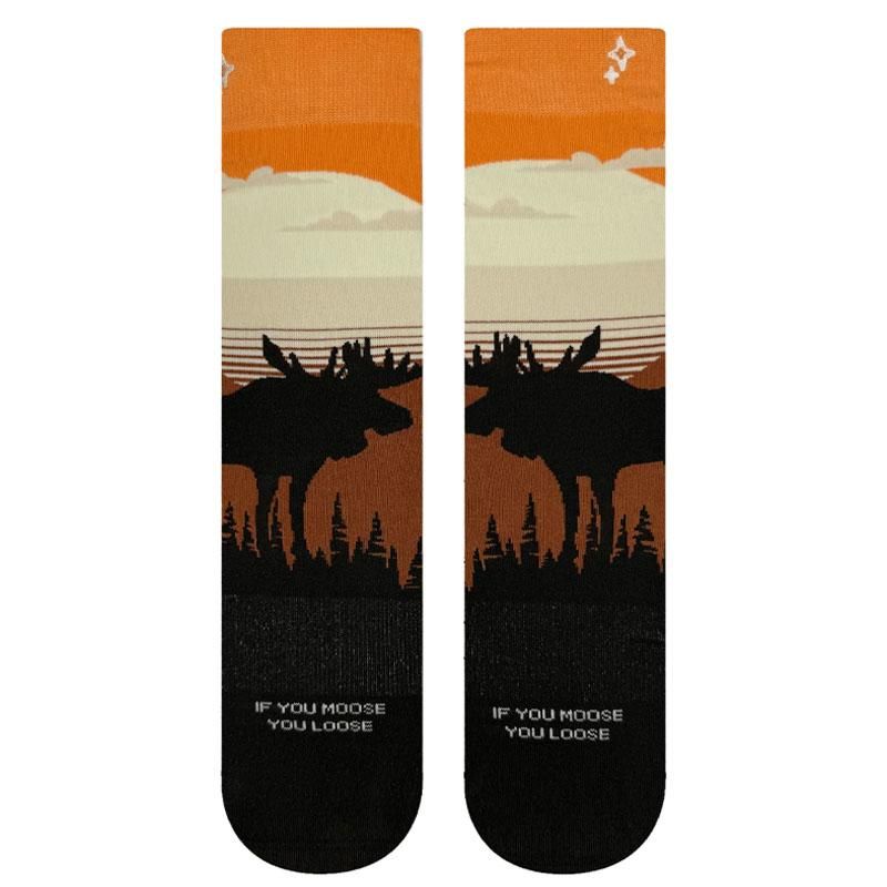 NVRLND - Sunset Moose Premium crew-sokker