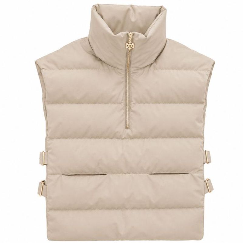 THOQ - Vest lang dun beige