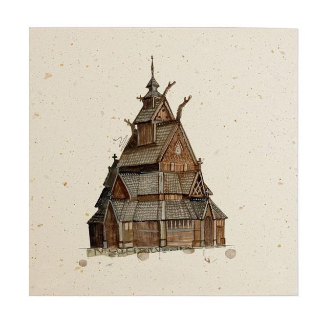 Hovedbilde Art of Norway - Kunstkort - Stavkirke