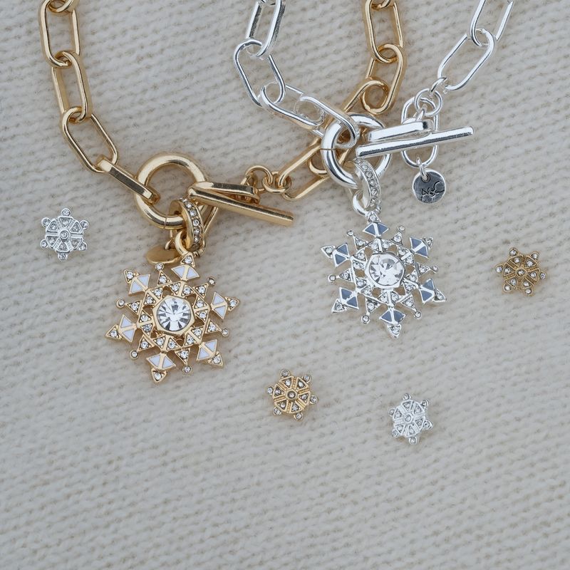 A&C - Små øredobber Snowflake - G