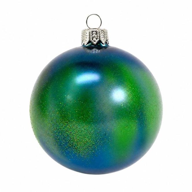 Hovedbilde Glassklart - Glasskule - Nordlys glitter