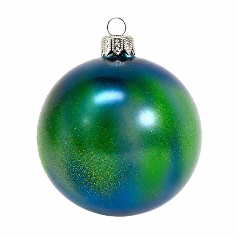Glassklart - Glasskule - Nordlys glitter