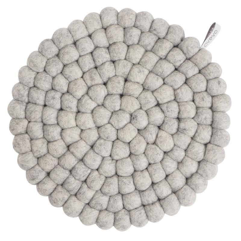 Aveva - Gryteunderlag rund stor - Raw Grey