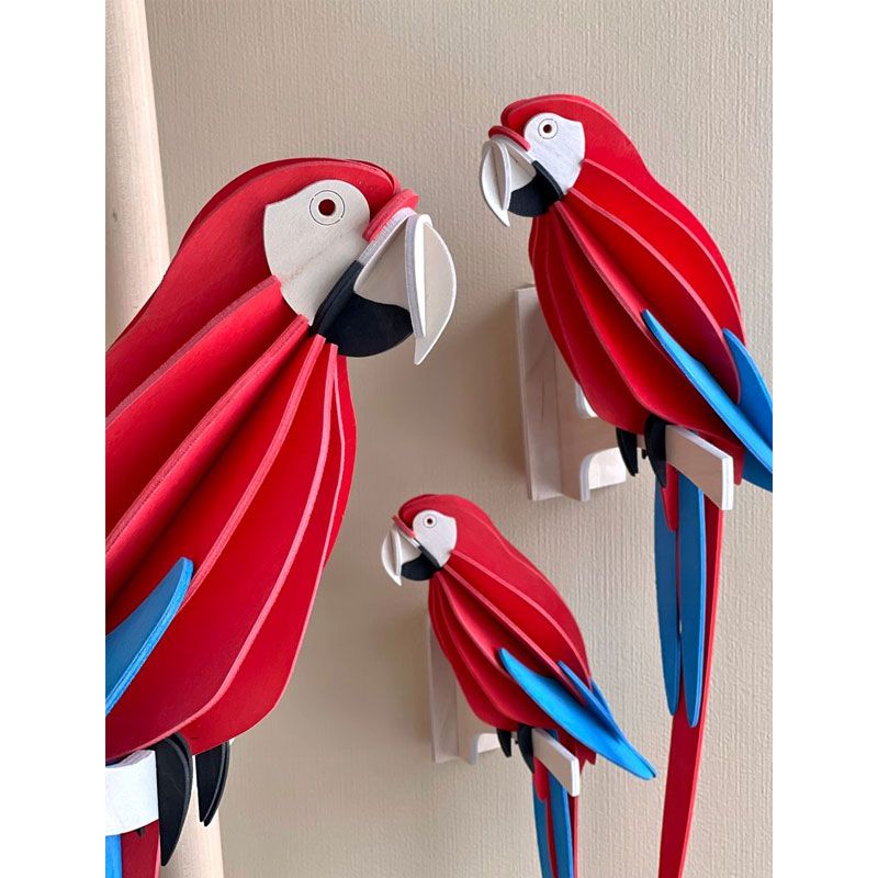Lovi - Papegøye 26 cm - Scarlet Macaw