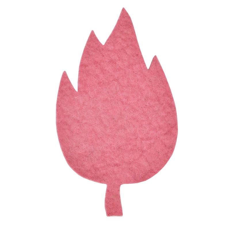 Ullcentrum - Gryteunderlag tovet - Tulipan rosa