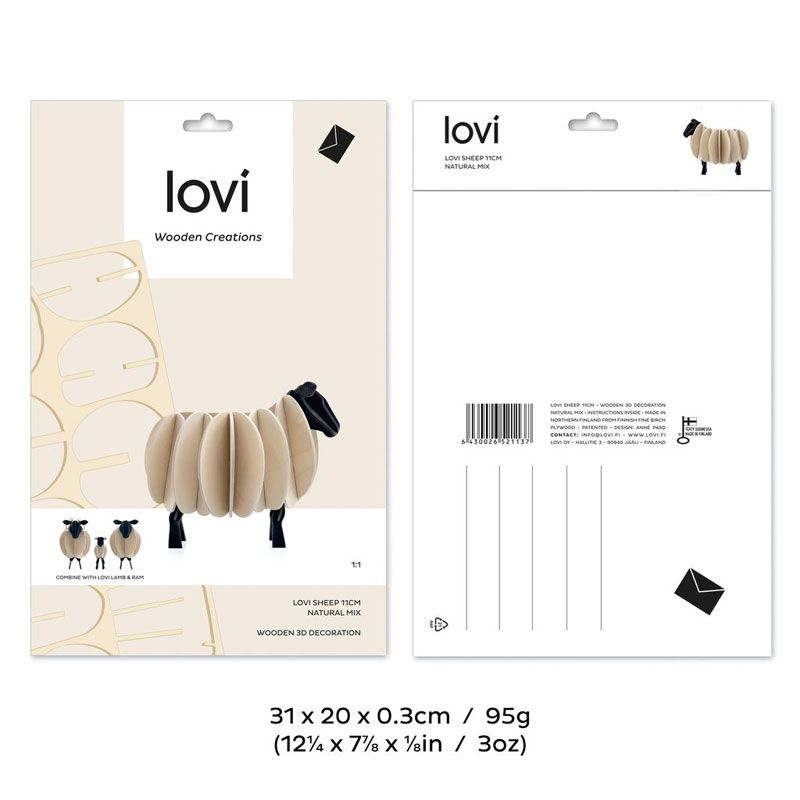 Lovi - Sau 11 cm - Natural Mix