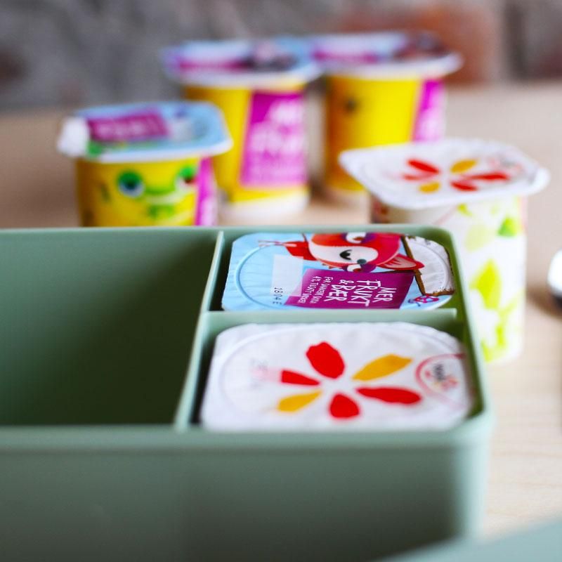 Blafre - Treroms matboks i plast - Bjørn lys blå/marineblå